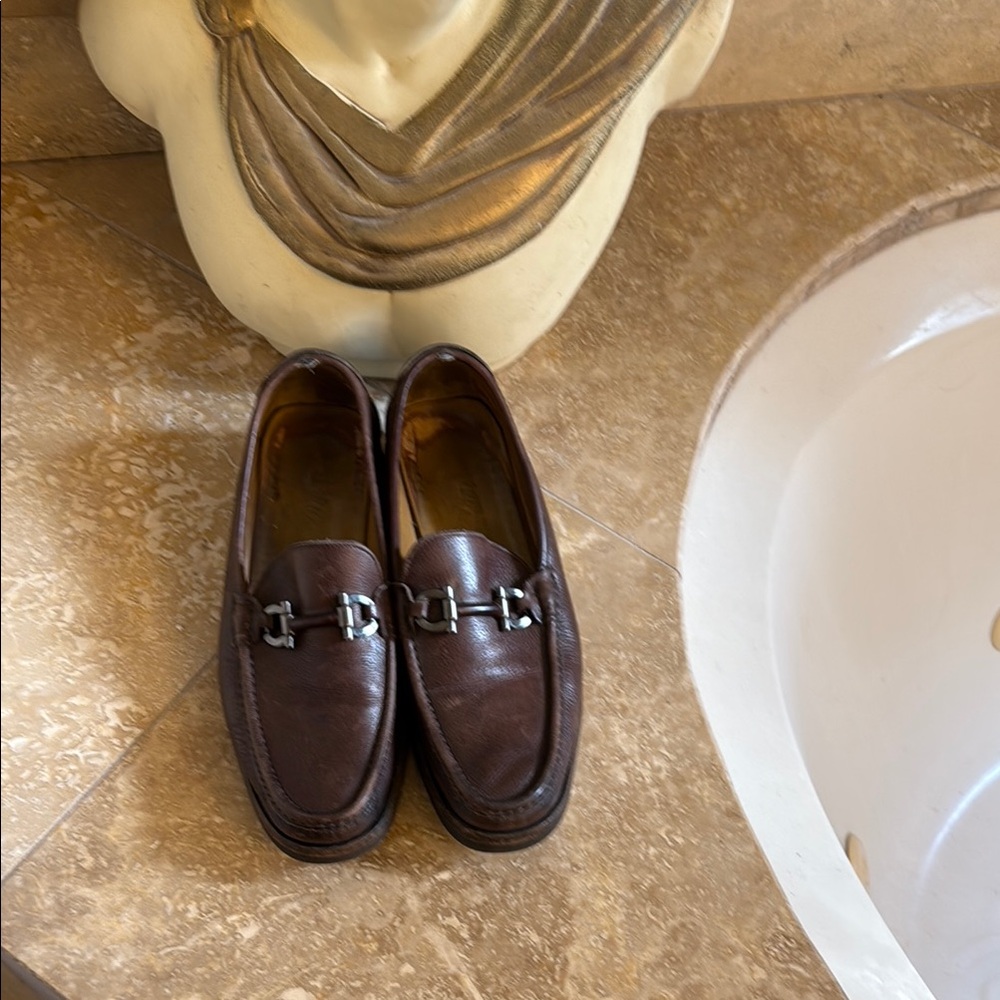 Men's Brown Leather Loafers